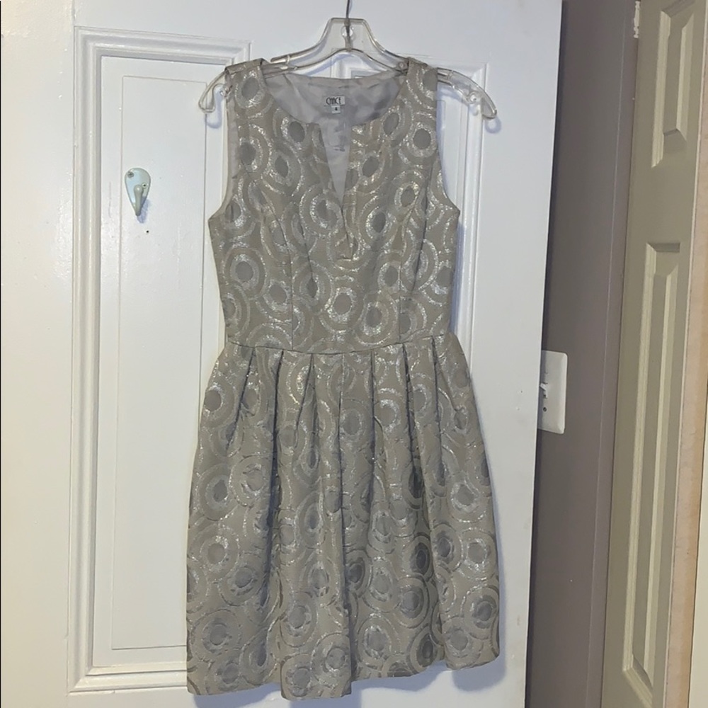 Cute Silver Cocktail Dress